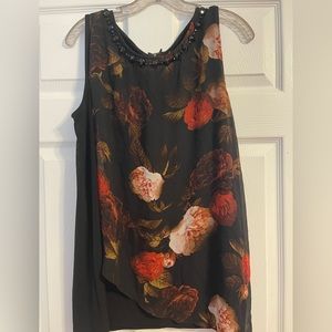 14/16 Lane Bryant floral sleeveless top